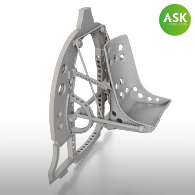Art Scale 200-A48033 Mitsubishi A6M Bulkhead with Seat in middle position - ASK (3D-Printed) rec 1/48