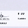 Lp Models 72067 F-22 Ladder 1/72