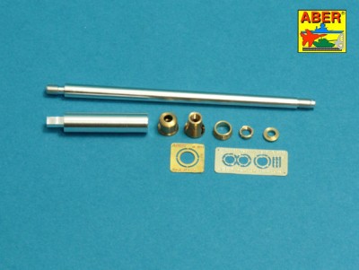 Aber 35 L-243 Barrel for German 8,8cm Kw.K 43 (L/71) gun used on Pz.Kpfw.VI King Tiger Sd.Kfz.182 (with Henschel Turret) (designed to be used with Meng Model kits) 1/35
