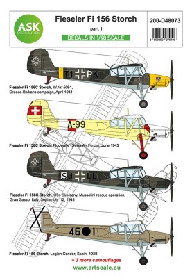 Art Scale 200-D48073 Fieseler Fi-156C Storch part 1 1/48