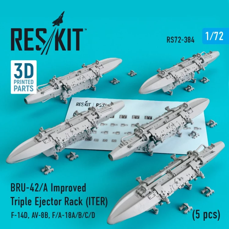 Reskit 72384 BRU-42/A Improved Triple Ejector Rack (ITER) 1/72