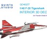 Quinta Studio QD48257 F-20 Tigershark (Freedom Model) 3D Декаль интерьера кабины 1/48