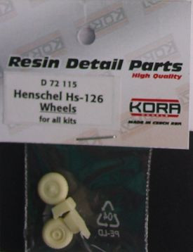 Kora Model D72115 Wheels for Henschel Hs-126 (all kits) 1/72