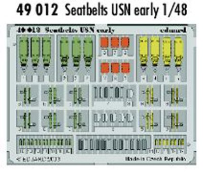 Eduard 49012 Seatbelts USN early фототравление
