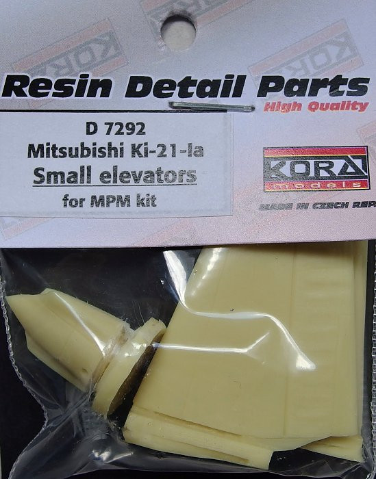 Kora Model D7292 Mitsubishi Ki-21-Ia Small elevators (MPM) 1/72