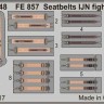 Eduard FE857 Seatbelts IJN fighters STEEL 1/48