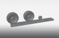 Print Scale PSW48017 Grumman Avenger Resin Rims And Elastic Rubber Wheels 1/48