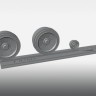 Print Scale PSW48017 Grumman Avenger Resin Rims And Elastic Rubber Wheels 1/48