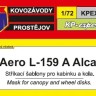 Kovozavody Prostejov EX059 Canopy & wheel mask L-159A Alca 1/72