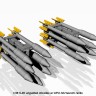 Armory ARACA4814 S-3K unguided missiles with APU-14U launcher rack for any Sukhoi Su-27/Su-17 models 1/48