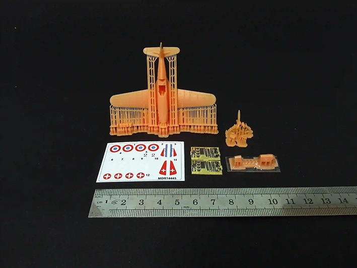 Metallic Details MDR14445 Morane-Saulnier MS.406C.1 (3D-Printed) with etched parts and decals 1/144