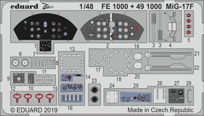 Eduard FE1000 1/48 MiG-17F (HOBBYB)