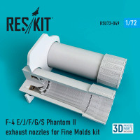 Reskit RSU72-0049 F-4 E/J/F/G/S Phantom II exhaust nozzles for FineMolds Kit FineMolds 1/72