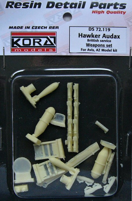 Kora Model DS72119 Hawker Audax British - Weapons set (AZ/AVIS) 1/72