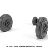 Armory ARAW48327 Grumman F-14D Tomcat early type wheels with weighted tires/tyres 1/48