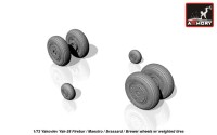 Armory ARAW72047 Yakovlev Yak-28 wheels with weighted tires/tyres - universal 1/72