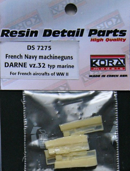 Kora Model DS7275 French Navy machineguns DARNE vz.32 (WWII) 1/72