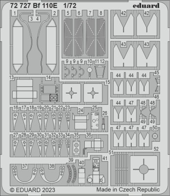 Eduard 72727 SET Bf 110E (EDU) 1/72