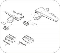 CMK 4241 Mosquito Wing mounted coolers for TAM 1/48