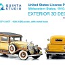 Quinta studio QP+24007 Автомобильные номера США, средний запад, 1910-1940 1/24