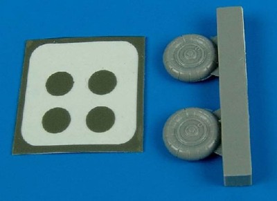 Aires 7224 Bf-109G-10/K Weels &amp; Pait masks 1/72