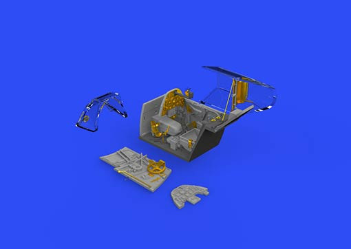 Eduard 648479 BRASSIN 1/48 Bf 109G-10/U4 cockpit (EDU)