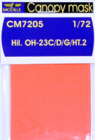 Lf Model CM7205 Canopy mask Hiller OH-23C/D/G/HT.2 Raven 1/72