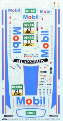 Reji Model 203 MB SLS GT3 'Zakspeed' BKK Mobil Oil 2014 1/24