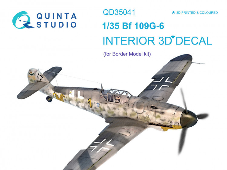 Quinta studio QD35041 Bf 109G-6 (Border Model) 1/35