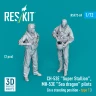 Reskit F72069 CH-53E 'Super Stallion', MH-53E pilots (2x) 1/72