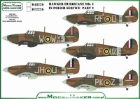 Model Maker Decals D48226 Hawker Hurricane Mk.I in Polish service part 2 1/48