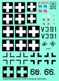 HAD 48118 Decal Bf 109 G-6 (Royal HU AF 066, Red 14) 1/48