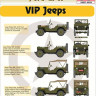Hm Decals HMDT48038 1/48 Decals Jeep Willys MB/Ford GPW VIP Jeeps 1