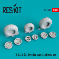Reskit RS48-0261 B-26 (A-26) Invader колеса type 2 (ICM,HAS) 1/48