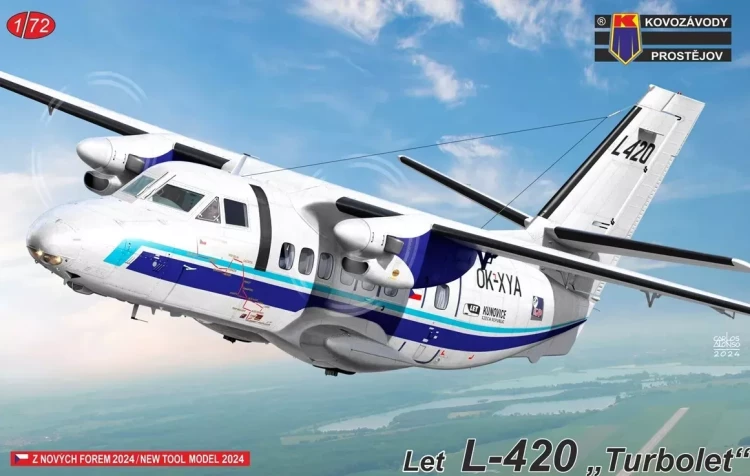 Kovozavody Prostejov 72438 LET L-420 'Turbolet' (3x camo) 1/72