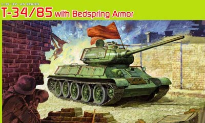 Dragon 6266 Т-34-85 (обр. 1944, пр. УТЗ, с противокумулятивными экранами из сеток кроватей)