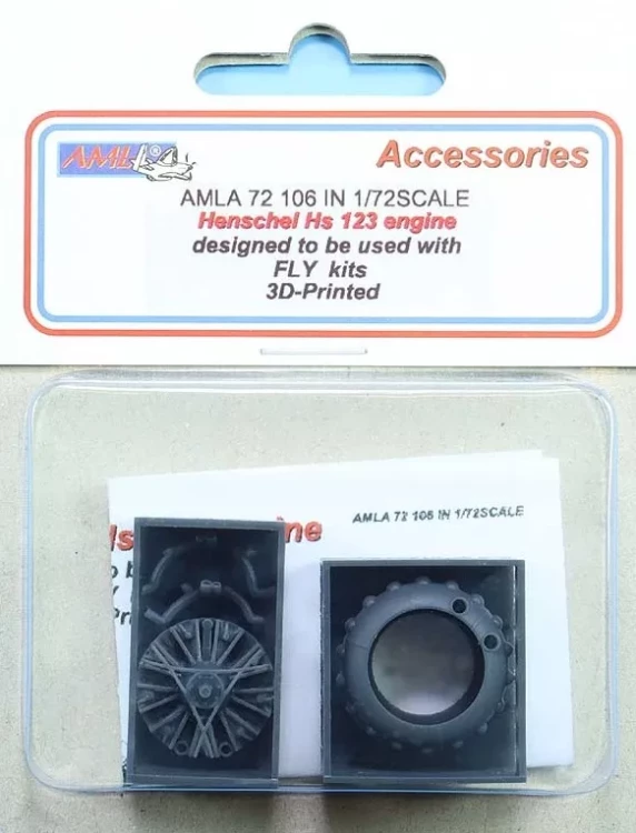 AML AMLA72106 Henschel Hs 123 engine (FLY) 1/72