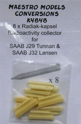 Maestro Models MMCK-4848 1/48 Radiac collecting pods - 8pcs. (SAAB J29&amp;J32)
