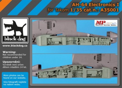 Black Dog BDOA35001 Boeing/Hughes AH-64 electronics I (designed to be used with Takom kits) 1/35