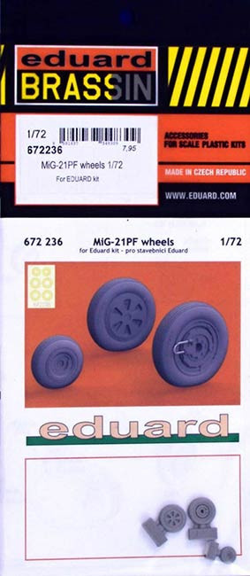 Eduard 672236 BRASSIN 1/72 MiG-21PF wheels (EDU)
