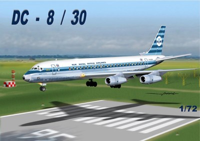 Mach 2 GP110KLM Douglas DC-8-30 'KLM' 1/72