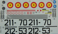 LF Model C72135 Decals F-5A Freedom Fighter over Spain (ITAL) 1/72