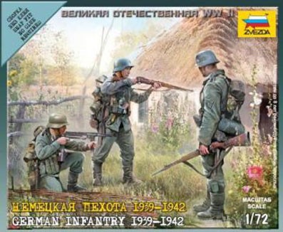 Звезда 6105 Немецкая пехота WWII (1/72) 1/72