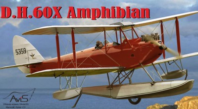 Avis 72028 Гидросамолет D.H.60X Amphibian 1/72