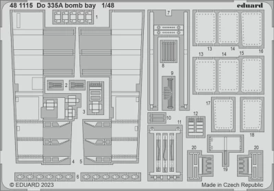 Eduard 481115 SET Do 335A bomb bay (TAM) 1/48