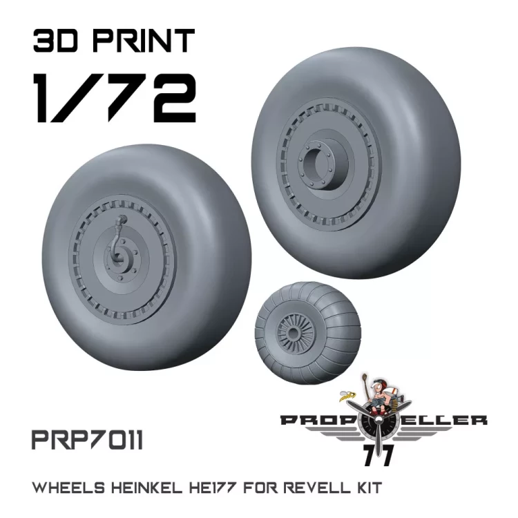 77 Propeller 77PRP-7011 Heinkel He 177 Wheels (REV) 1/72