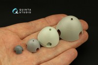 Quinta studio QRV-040 Радиальные клепочные ряды (размер клепки 0.15 mm, интервал 0.6 mm, масштаб 1/48), белые
