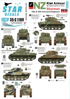 Star Decals 35-C1109 Kiwi Armour # 2. Sherman Mk.III/Mk.VC s & Firefly - NZ 18th and 20th Arm. Reg 1/35