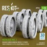 Reskit AV35006 Merkava Mk.3 damaged wheels set (MENG/HOBBYB) 1/35
