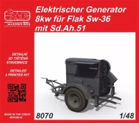 Cmk SP8070 El.Generator 8kw for Flak Sw-36 with Sd.Ah.51 1/48
